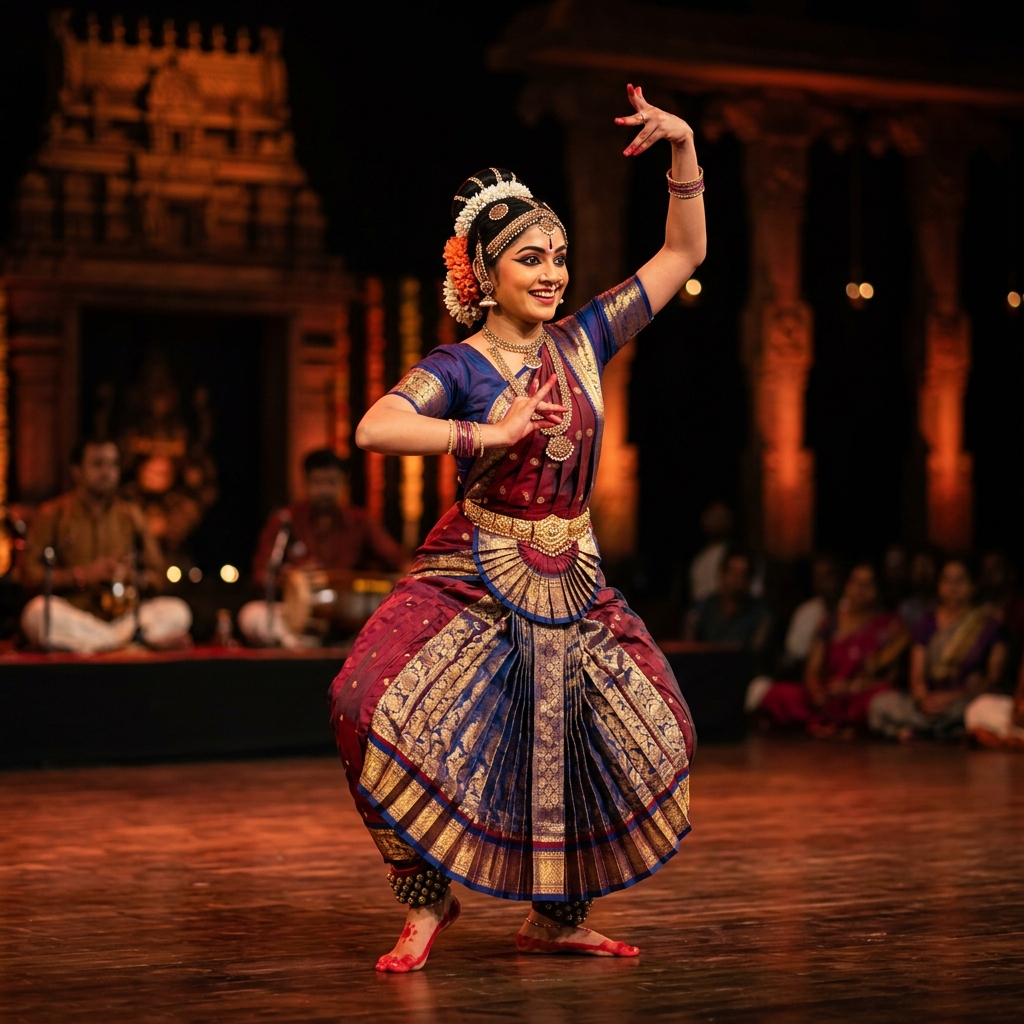 Classical Bharatanatyam Dance Performance